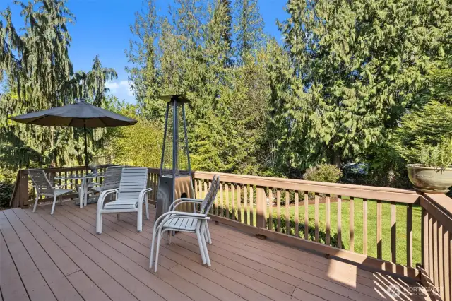 Deck & yard