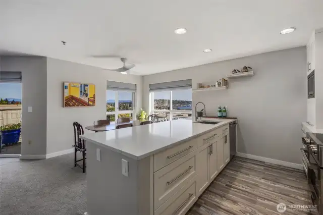 New kitchen with a view