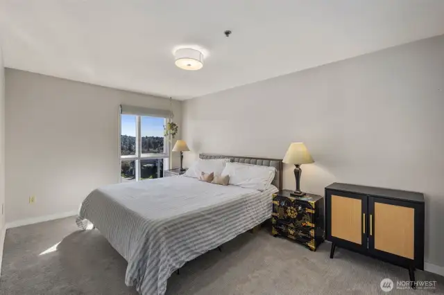 Primary bedroom, looking south