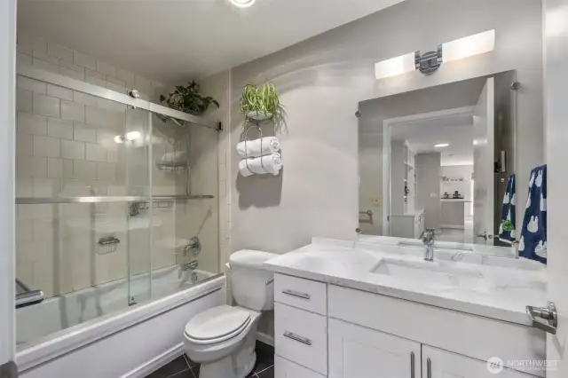 Guest bathroom. Updated in 2021