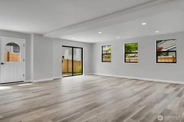 HUGE great room with 2 access points to the patio for ease of entertaining.