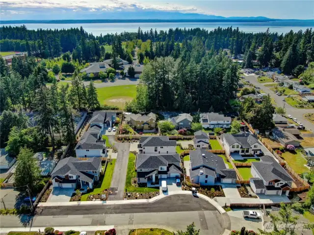 Meadowdale Elementary and Middle Schools are directly behind the community.