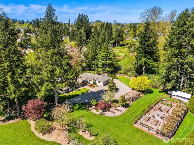 The grounds include a large shed/storge building as well. Water rights for irrigation from Bear Creek. Near Farrel-McWhirter Equestrian park.  Numerous potential uses for the property to make it your own.