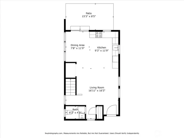 Floorplan level 1-7350 21st Ave NW, Seattle, WA 98117