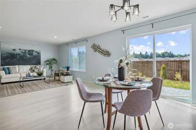 Slider leads to a backyard with protected space behind.... No rear neighbors!