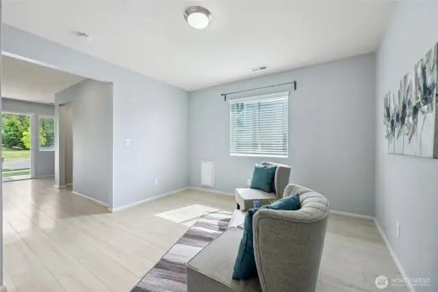 Plenty of natural light, with easy access to the dog run for fido!