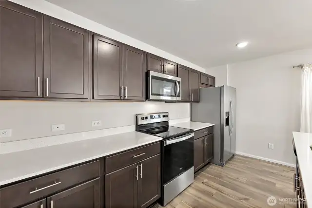 Quartz counter tops.
