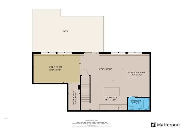 Garden Level Floor Plan.