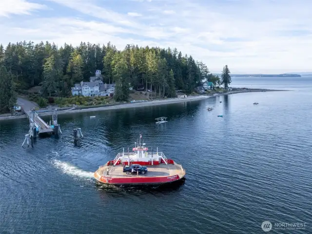 Private community ferry.
