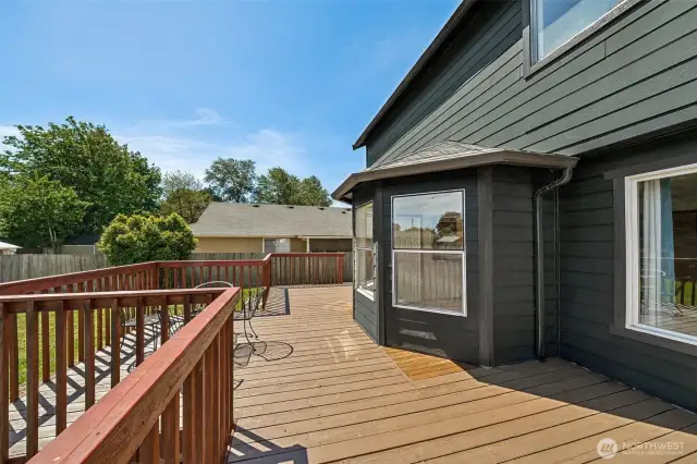Large private deck