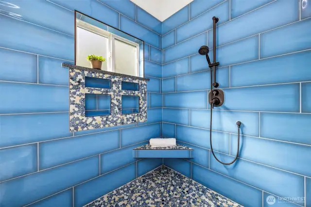 Custom tile shower
