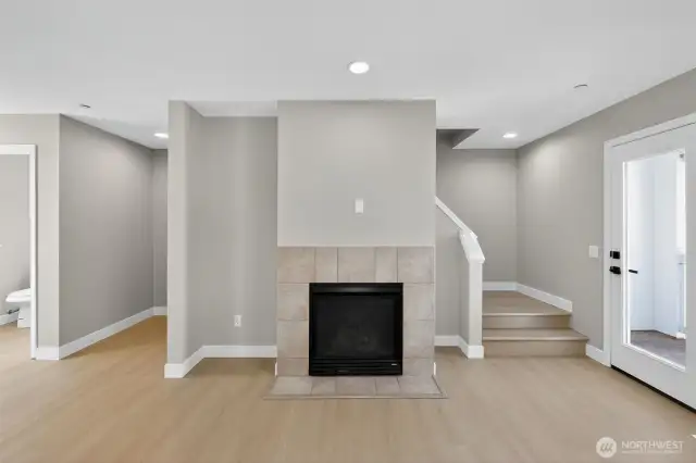Fireplace in living room