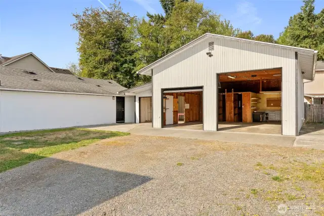 Detached Garage Open