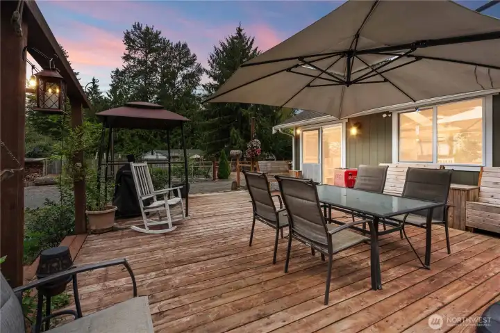 Back Deck is perfect for entertaining!