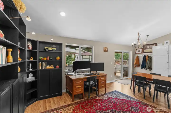Sellers are using the Dining Room as office space, but you can see how large this space is!