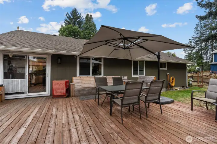 Back Deck facing the Home.