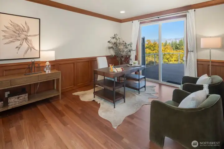 Executive Office on mainfloor (one of two dens in this home)