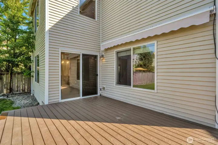 Backyard deck