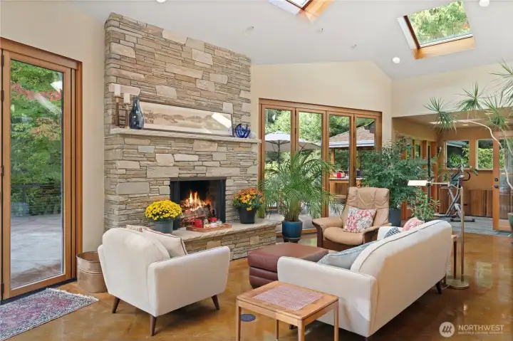 Amazing, wait until you see this Sunroom with the glass doors open.