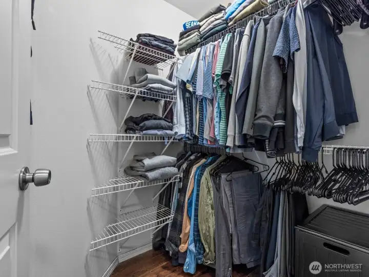 A walk-in is just 1 of 2 closets for your wardrobe.