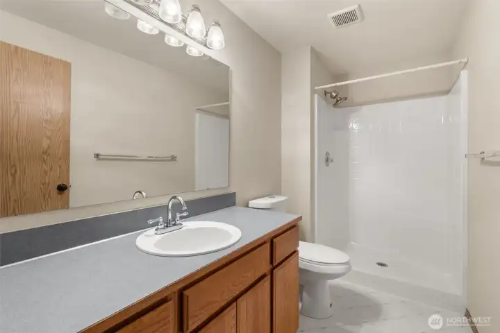 Updated walk in shower