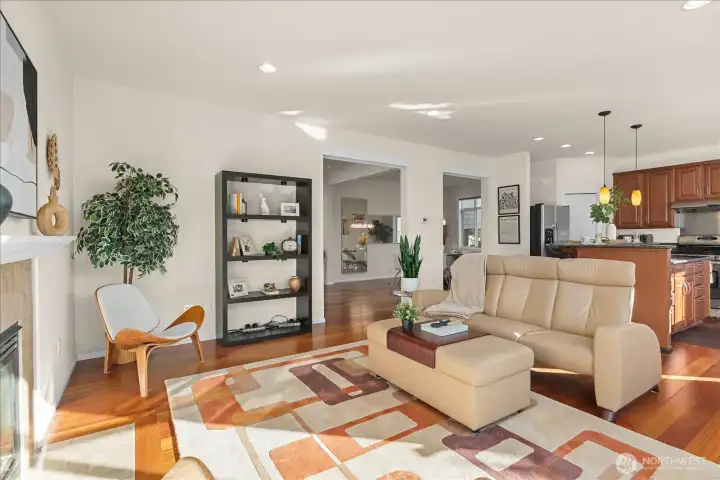 Main living space flooded with natural light