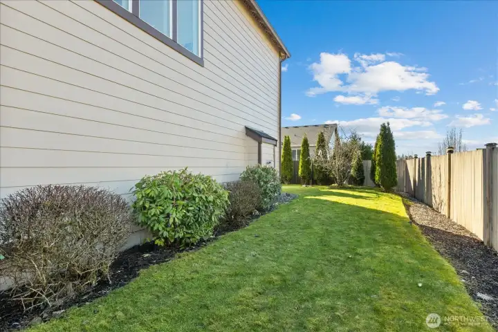 Ample lawn space for outdoor activities