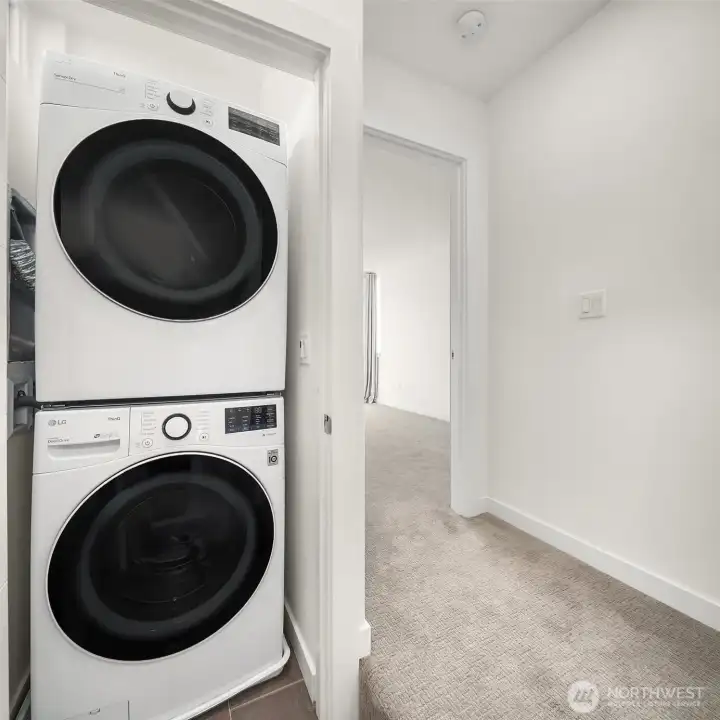 In-unit laundry.