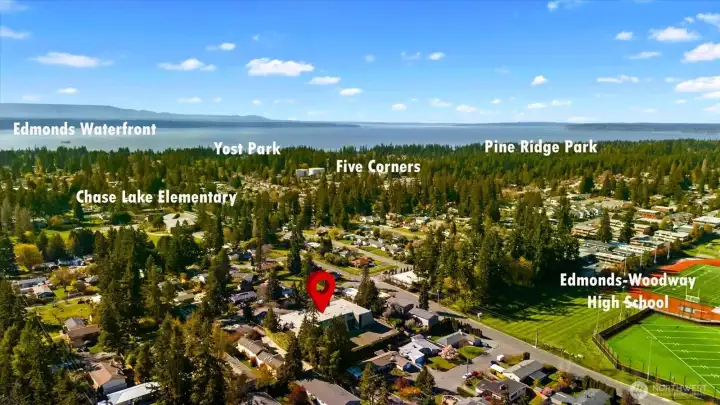 Back of Building looking North and Northwest.