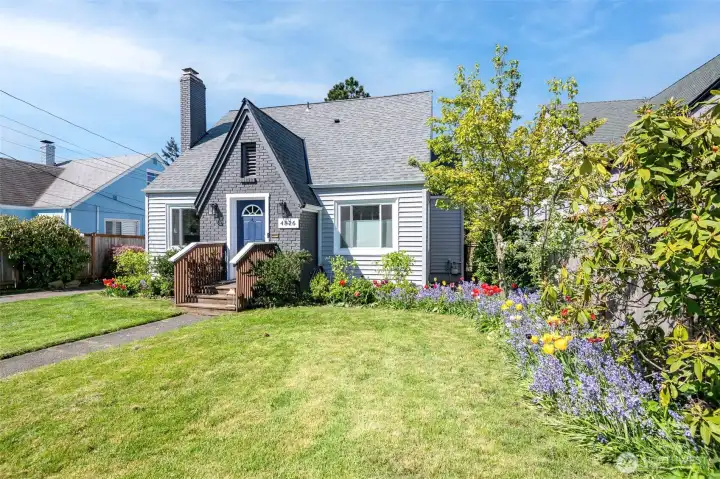 Stunning Architecture with beautiful, mature landscaping.