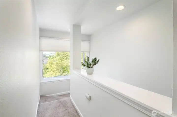 Upper stair landing/hallway.