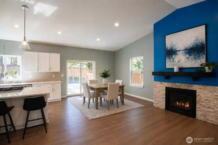 Virtually staged dining area in this inviting great room floor plan!