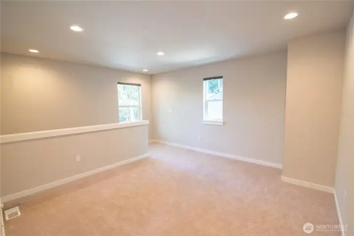 Another view of the upstairs living space.