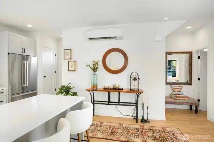 living room and kitchen