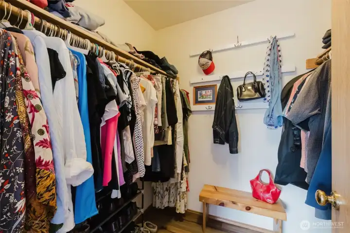 Primary walk-in closet