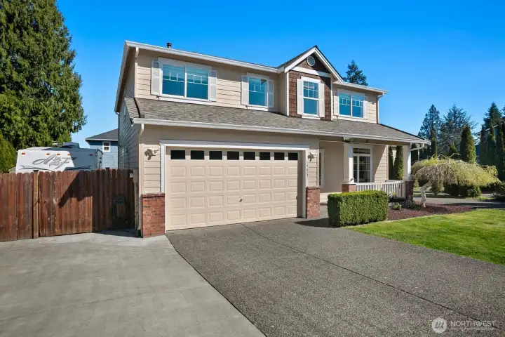 RV or boat parking on North side of house.