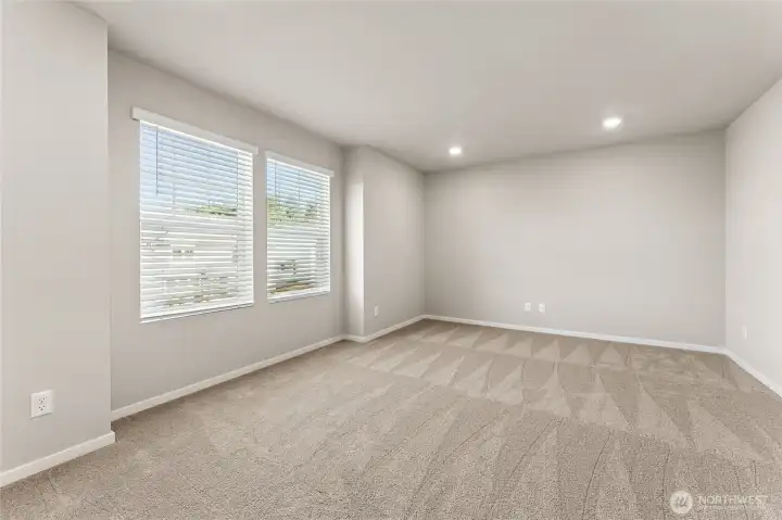 Large secondary bedroom or bonus/media room.