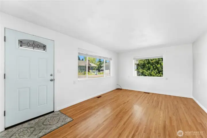 Beautifully restored original hardwood floors. Beautifully restored original hardwood floors.