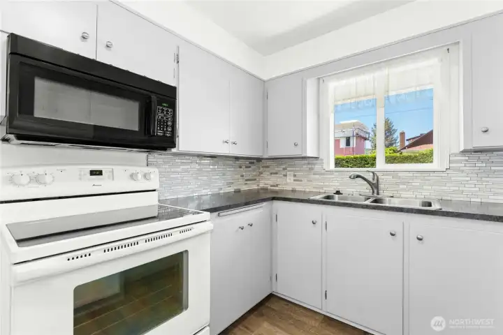 Bright kitchen. Bright kitchen.