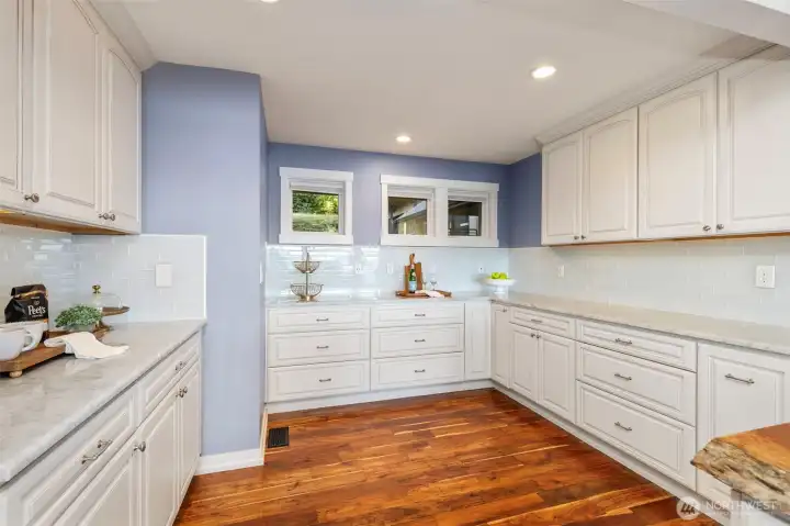 Plenty of counter space and storage