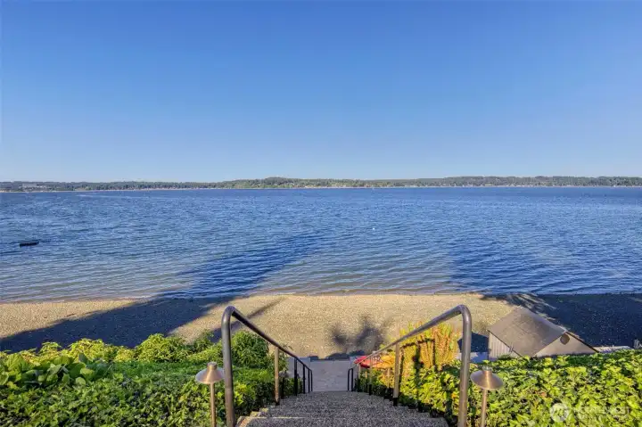 Private beach access