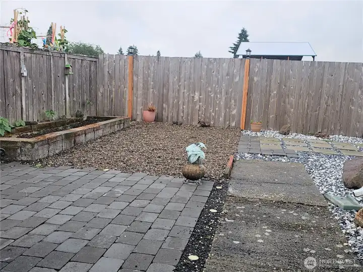 Easy Care Private Back Yard w/Space for Garden. Easy Care Private Back Yard w/Space for Garden.
