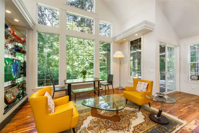 A beautiful and serene living room.