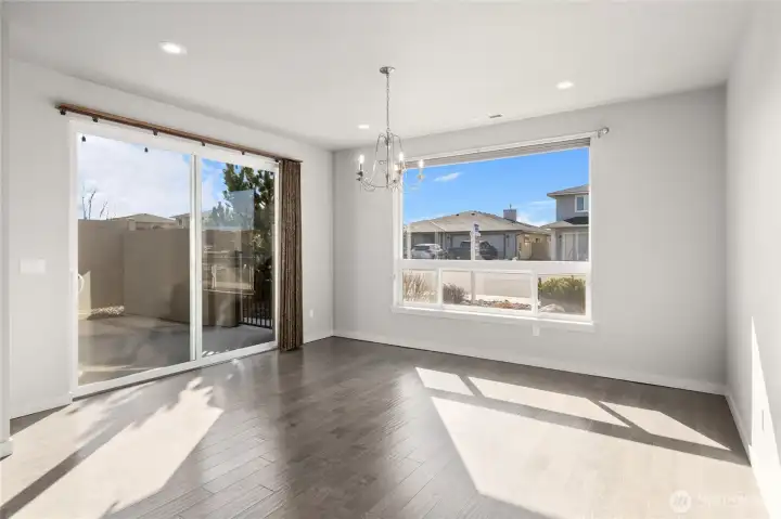 This spacious dining room is the perfect setting for memorable gatherings.