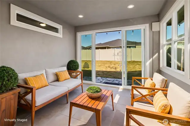 This versatile space enhances the home's flow, offering endless possibilities for relaxation and gathering.