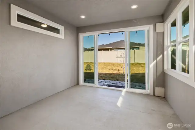 This versatile space enhances the home's flow, offering endless possibilities for relaxation and gathering.
