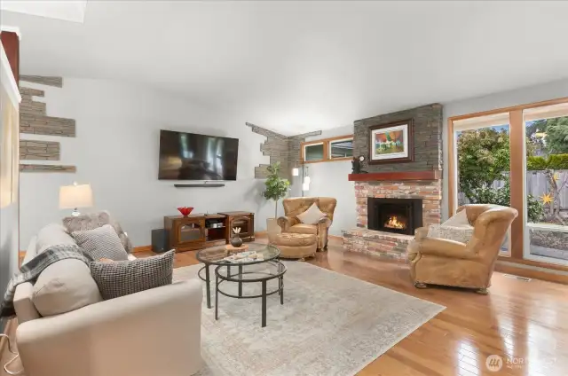 Second Living Room with Gas Fireplace
