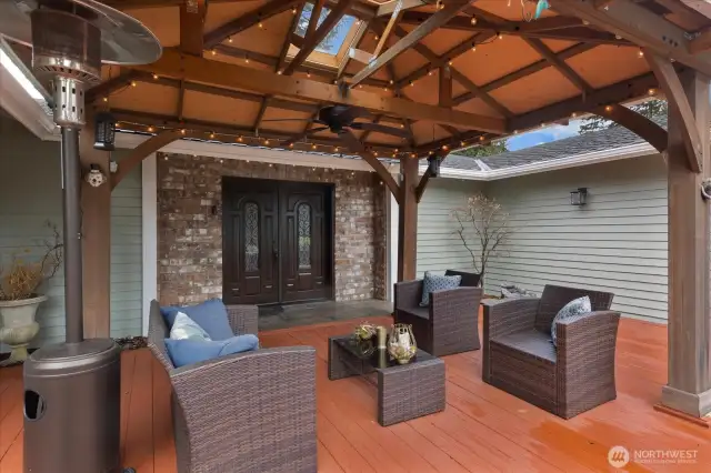 Entertainment Covered Area As you Come In to the Home
