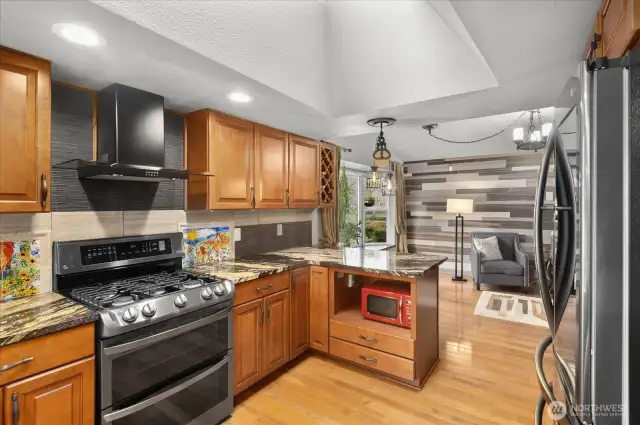 A View from the Kitchen to the Family Room