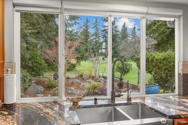 View from the Kitchen Sink to the Golf Course